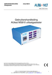 Autec-VLT AUtest MS810 Gebruikershandleiding