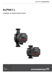 Grundfos ALPHA1 L 15-40 Installatie- En Bedieningsinstructies