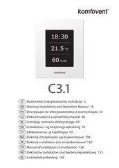 Komfovent C3.1 Installatiehandleiding