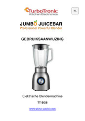 TurboTronic JUMBO JUICEBAR TT-BG8 Gebruiksaanwijzing