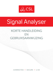 CSL Signal Analyser Gebruiksaanwijzing