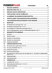 Powerplus POWEG9020 Gebruiksaanwijzing