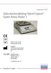 Qiagen Hybrid Capture System Rotary Shaker 1 Gebruikershandleiding