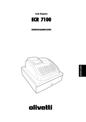 Olivetti ECR 7100 Gebruiksaanwijzing