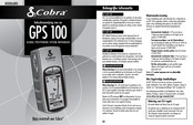 Cobra GPS 100 Gebruiksaanwijzing