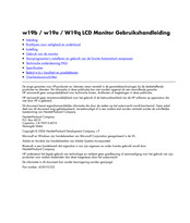 HP w19e Gebruikshandleiding