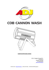 ADJ COB CANNON WASH Gebruikershandleiding