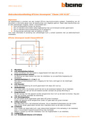 Bticino Classe 100 V12E Gebruikershandleiding