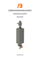 Bakker Hydraulic Products GEJO 05A Gebruikershandleiding