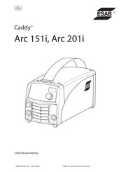 ESAB Caddy Arc 151i Gebruiksaanwijzing