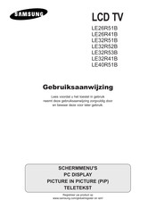 Samsung LE32R41B Gebruiksaanwijzing