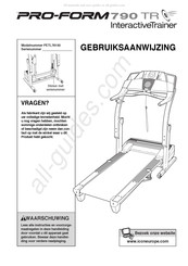 Pro-Form 790 TR Gebruiksaanwijzing