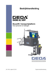 GEDA 500 Z Bedrijfshandleiding