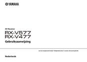 Yamaha RX-V477 Gebruiksaanwijzing