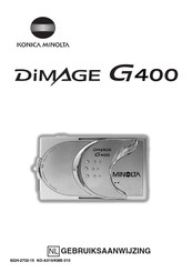 Konica Minolta DiMAGE G400 Gebruiksaanwijzing