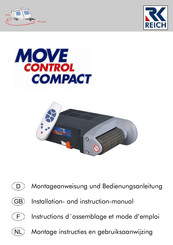 REICH MoveControl Compact Montage-Instructies En Gebruiksaanwijzing