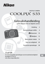 Nikon COOLPIX S33 Gebruikshandleiding