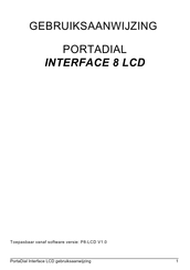 PortaDial INTERFACE 8 LCD Gebruiksaanwijzing