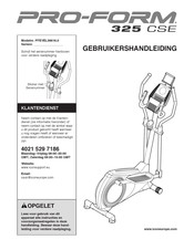 Pro-Form PFEVEL39616.0 Gebruikershandleiding