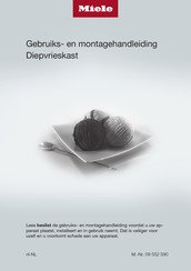 Miele F 12016 S-2 Gebruiks- En Montagehandleiding