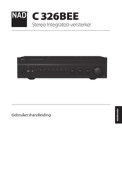 NAD C 326BEE Gebruikershandleiding