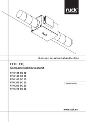 Ruck Ventilatoren FFH 200 EC 20 Montage- En Gebruikshandleiding