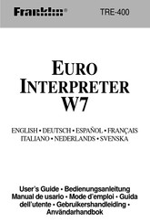 Franklin EURO INTERPRETER W7 Gebruikershandleiding