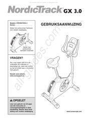 NordicTrack NTEVEX73910.1 Gebruiksaanwijzing