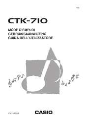 Casio CTK-710 Gebruiksaanwijzing