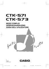 Casio CTK-573 Gebruiksaanwijzing