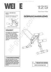 Weider WEEVBE70330 Gebruiksaanwijzing