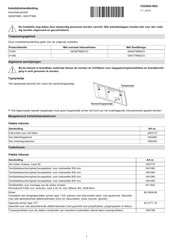 V-ZUG GK56TIMSCO Installatiehandleiding