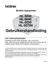 Brother HL-5050 Series Gebruikershandleiding