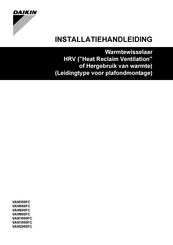 Daikin VAM650FC Installatiehandleiding