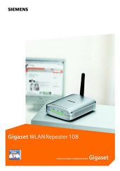 Siemens Gigaset WLAN Repeater 108 Handleiding