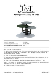 TNT PE-Z480 Montagehandleiding