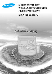 Samsung MAX-B550 Gebruiksaanwijzing