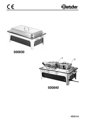 Bartscher 500830 Gebruiksaanwijzing