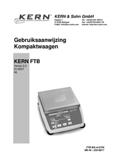 KERN FTB Gebruiksaanwijzing