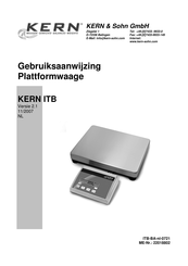 KERN ITB Gebruiksaanwijzing