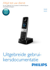 Philips D630 Gebruiksaanwijzing