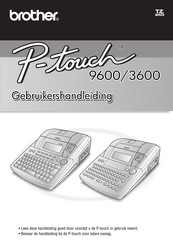 Brother P-touch 9600 Gebruikershandleiding