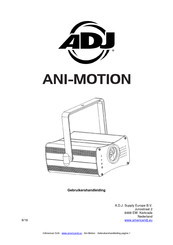 ADJ Ani-Motion Gebruikershandleiding