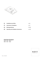 Novy Pure'line Compac 6811 Installatievoorschriften