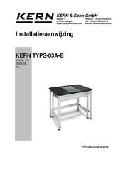 KERN and SOHN TYPS-03A-B Installatiehandleiding