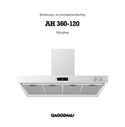 Gaggenau AH 360-120 Bedienings- En Montagehandleiding