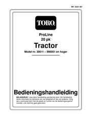 Toro ProLine 30611 Bedieningshandleiding