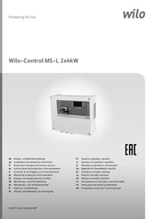 Wilo Control MS-L 2x4kW Inbouw- En Bedieningsvoorschriften