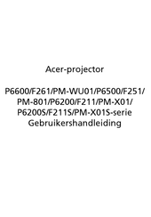 Acer PM-801 Series Gebruikershandleiding