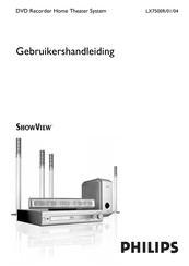 Philips ShowView LX7500R/01/04 Gebruikershandleiding